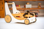 Kinderfeets 2-in-1 houten opbergkar en loopwagen - Wit Tangara Groothandel voor de Kinderopvang Kinderdagverblijfinrichting6